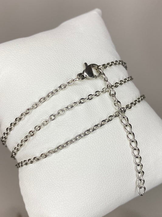 2 mm Stainless Steel Cable Chain with Extender