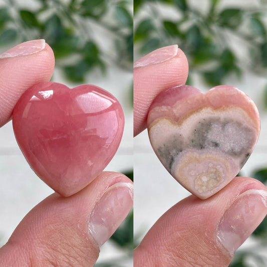 Rhodochrosite Mini Hearts