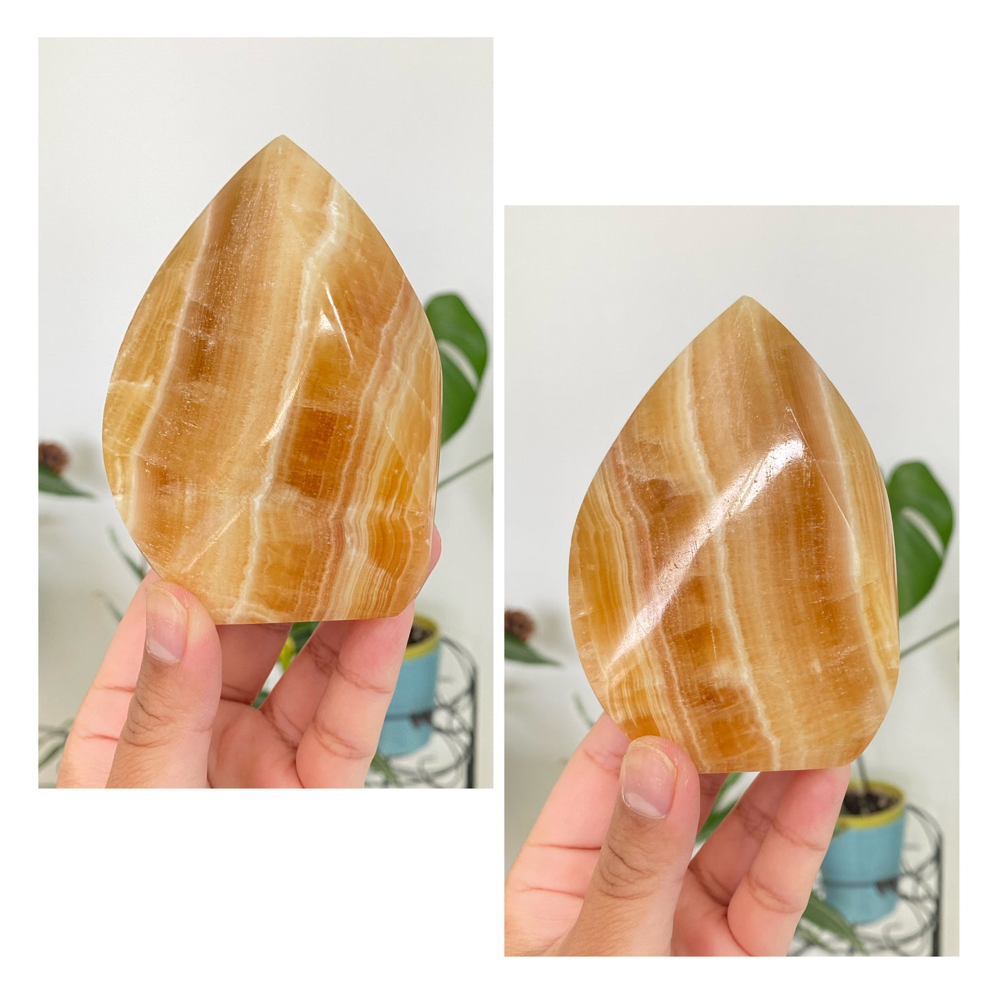 Orange Calcite Flames