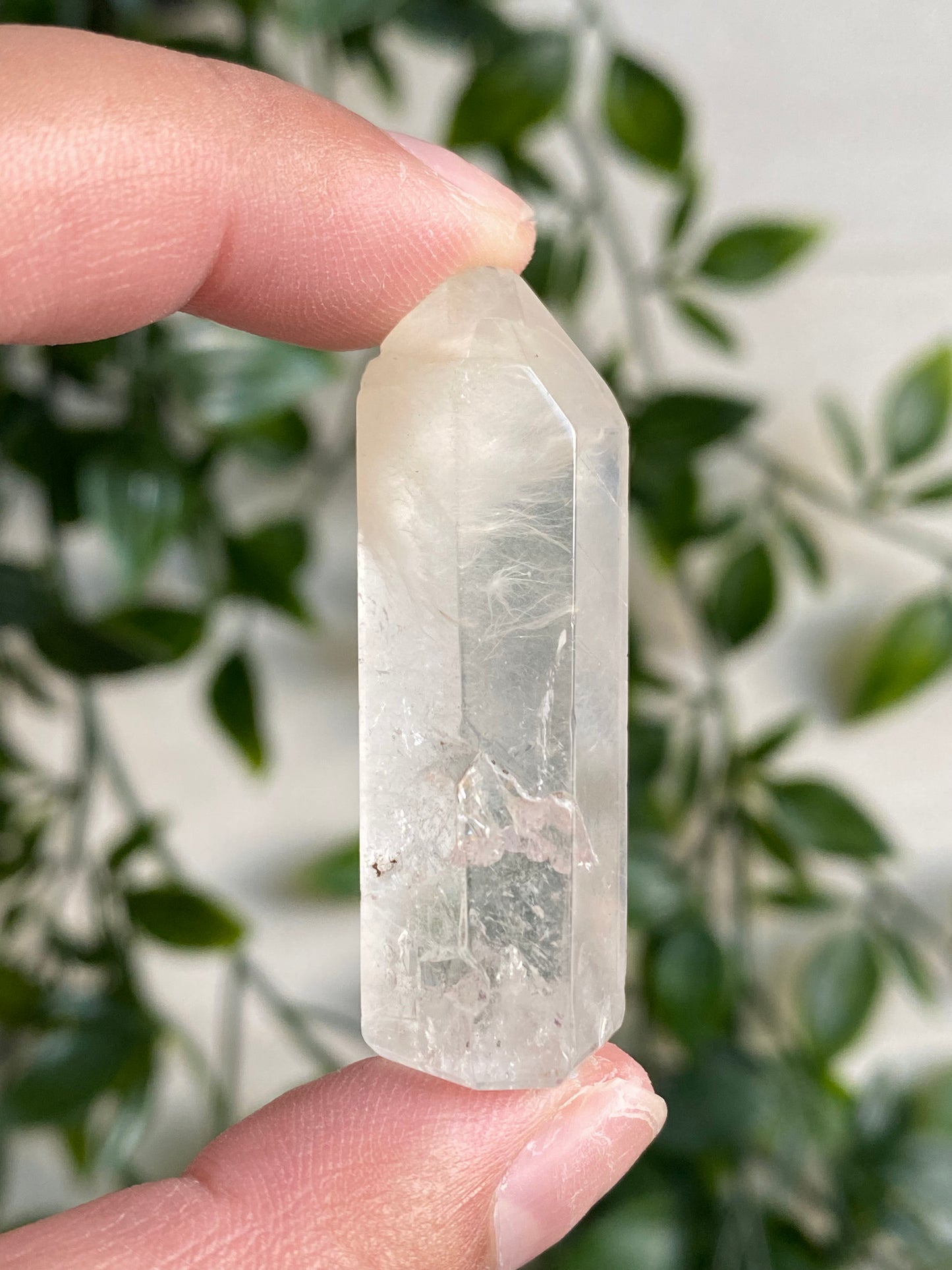 Grey Amphibole Quartz Baby Towers (Angel Phantom Quartz)