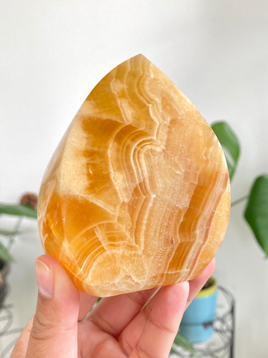 Orange Calcite Flames