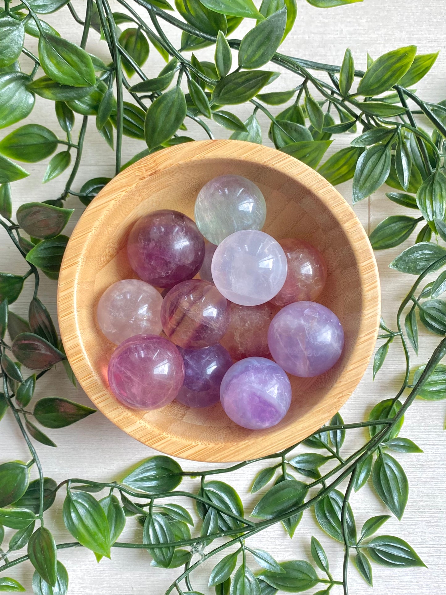 Rainbow Fluorite Mini Spheres