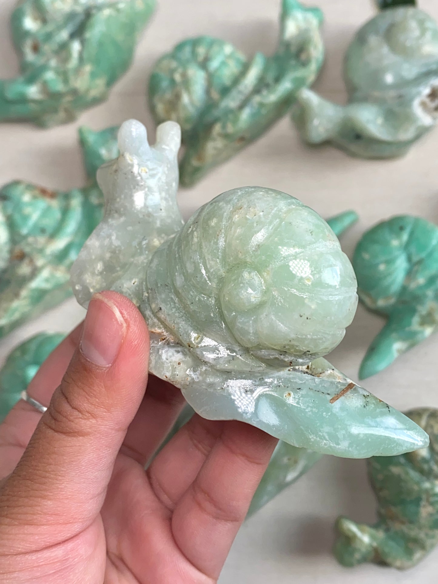 Chrysoprase Snails