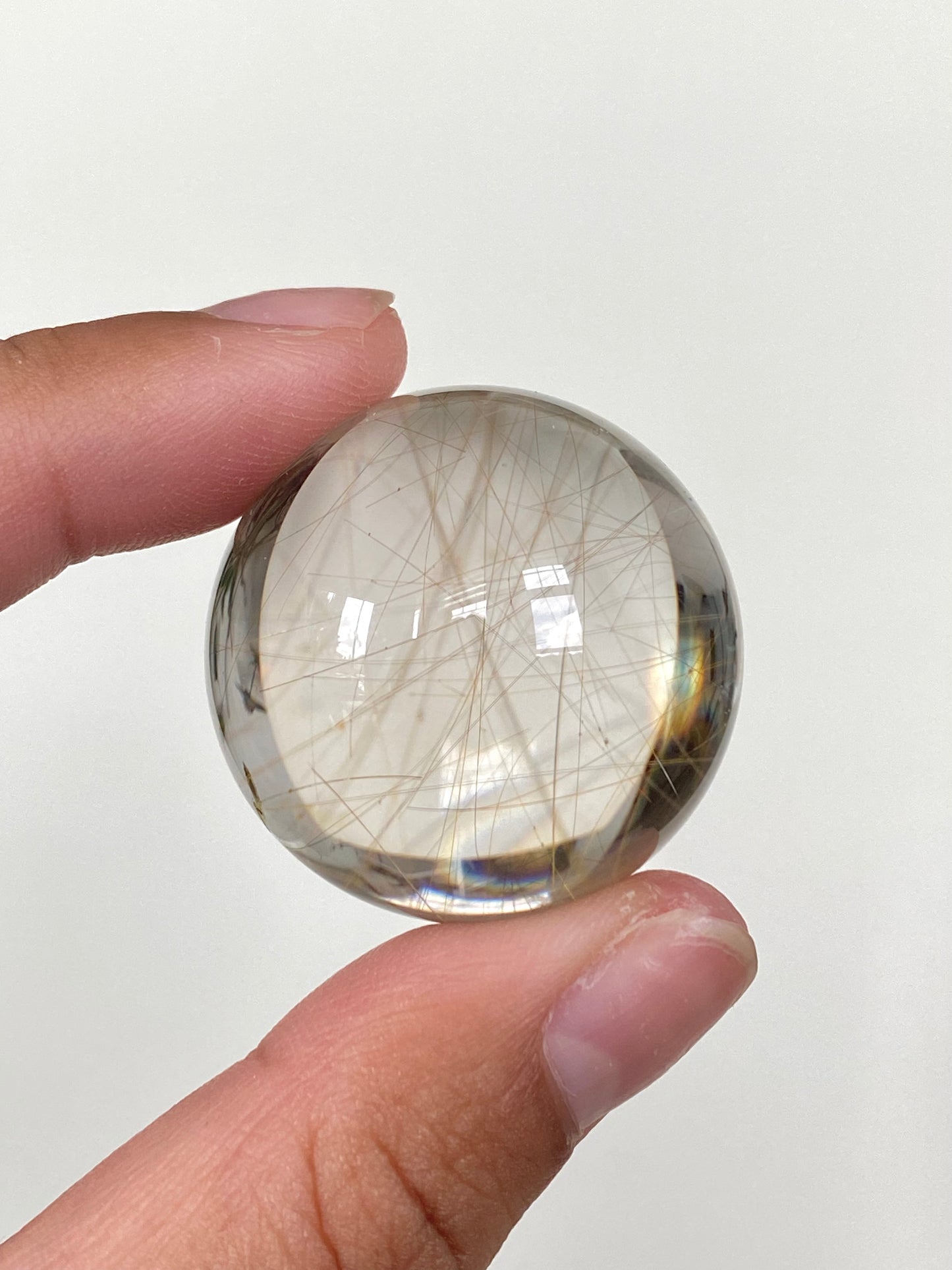 High Quality Golden Rutilated Quartz Sphere