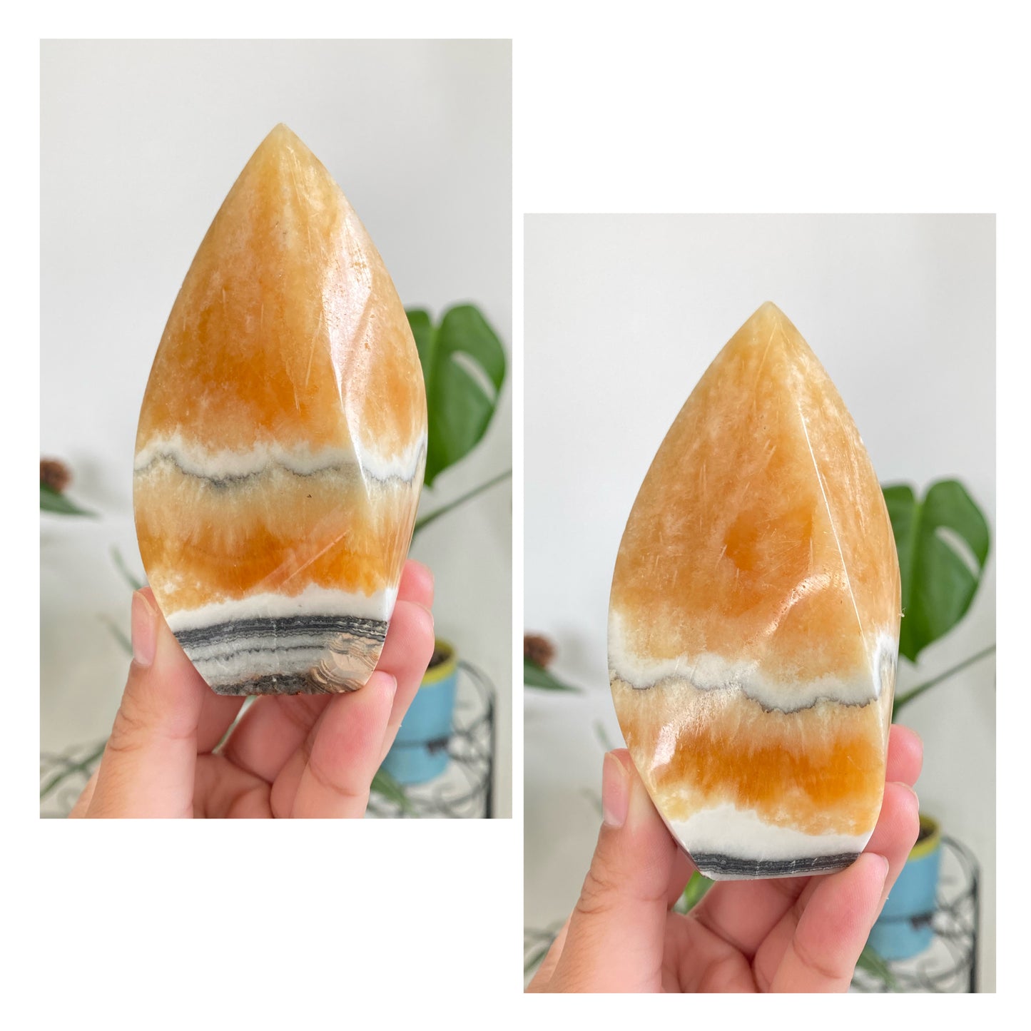 Orange Calcite Flames