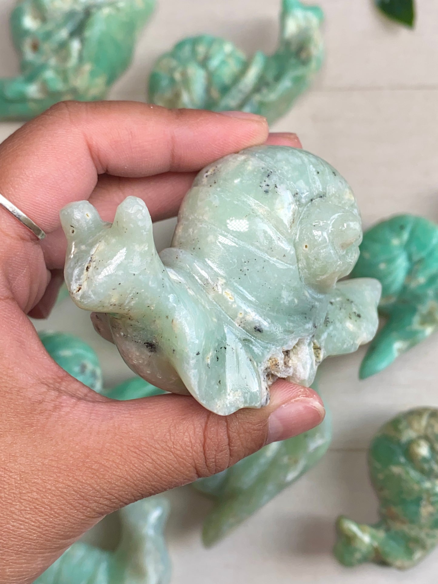 Chrysoprase Snails