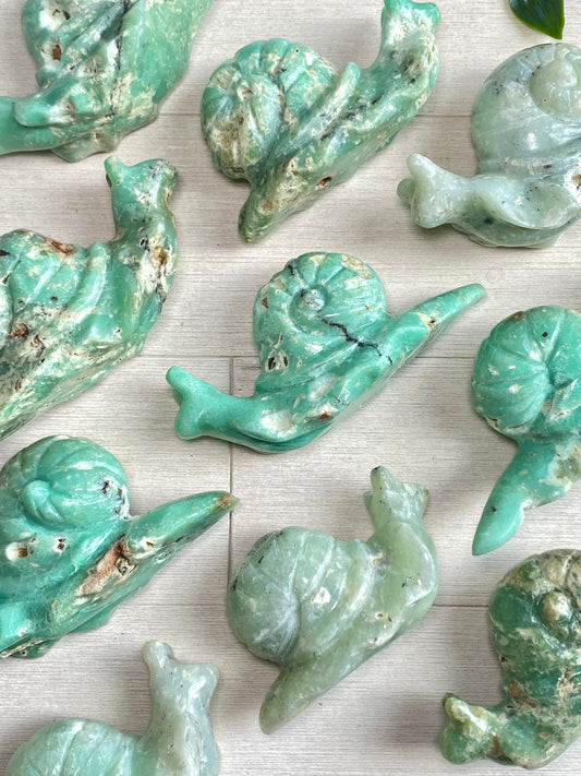 Chrysoprase Snails