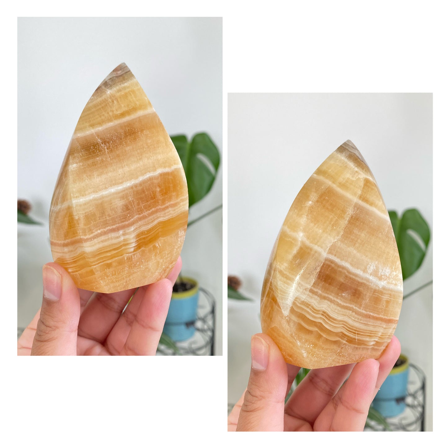 Orange Calcite Flames