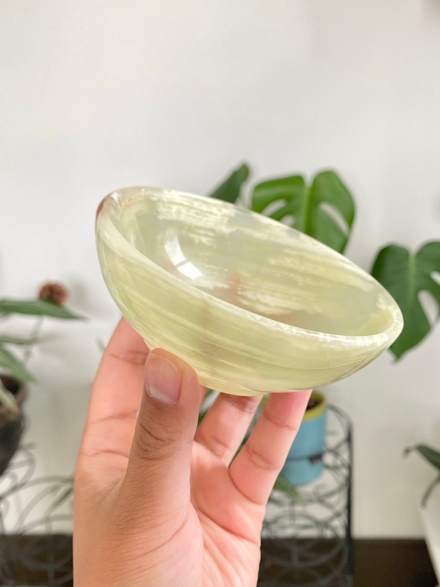 Green Banded Calcite Bowls