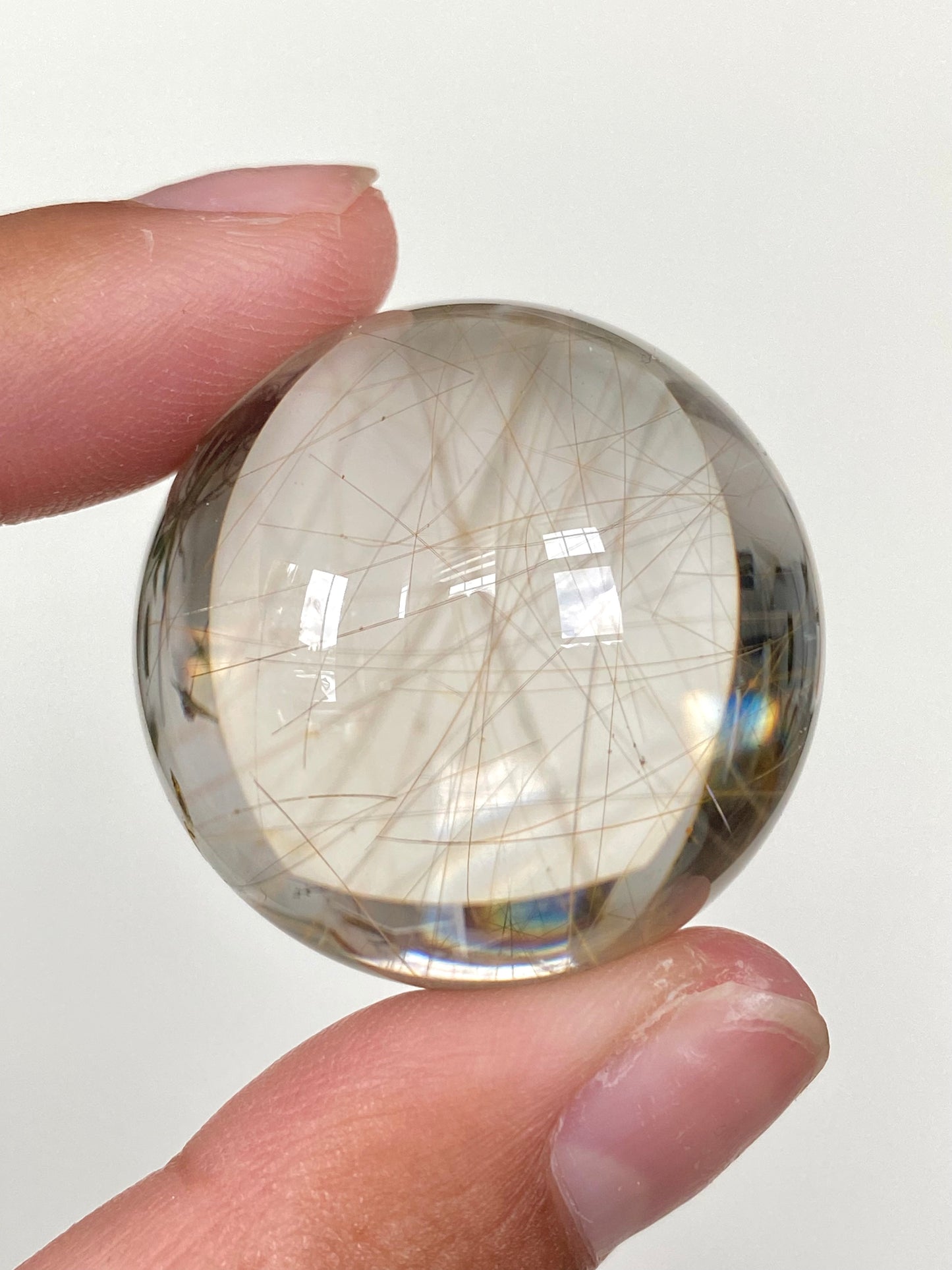 High Quality Golden Rutilated Quartz Sphere