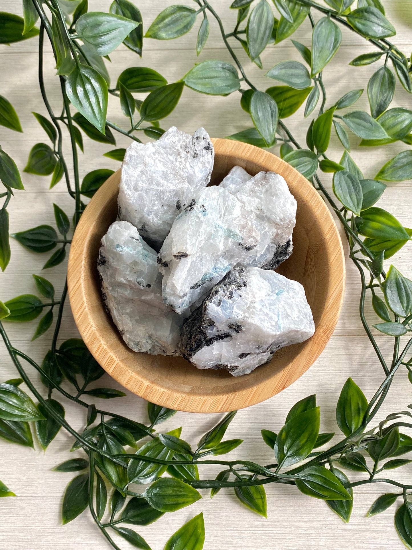 Large Raw Rainbow Moonstone Chunks (White Labradorite)