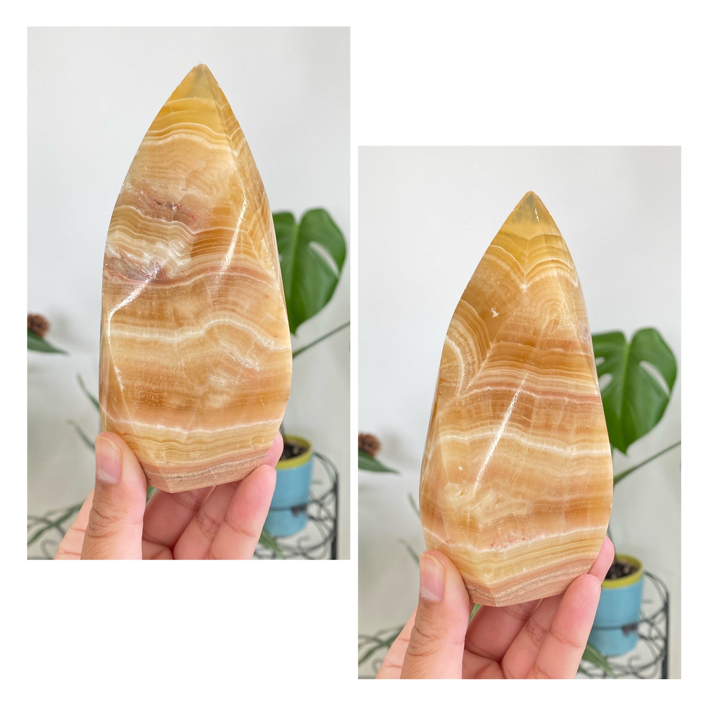 Orange Calcite Flames