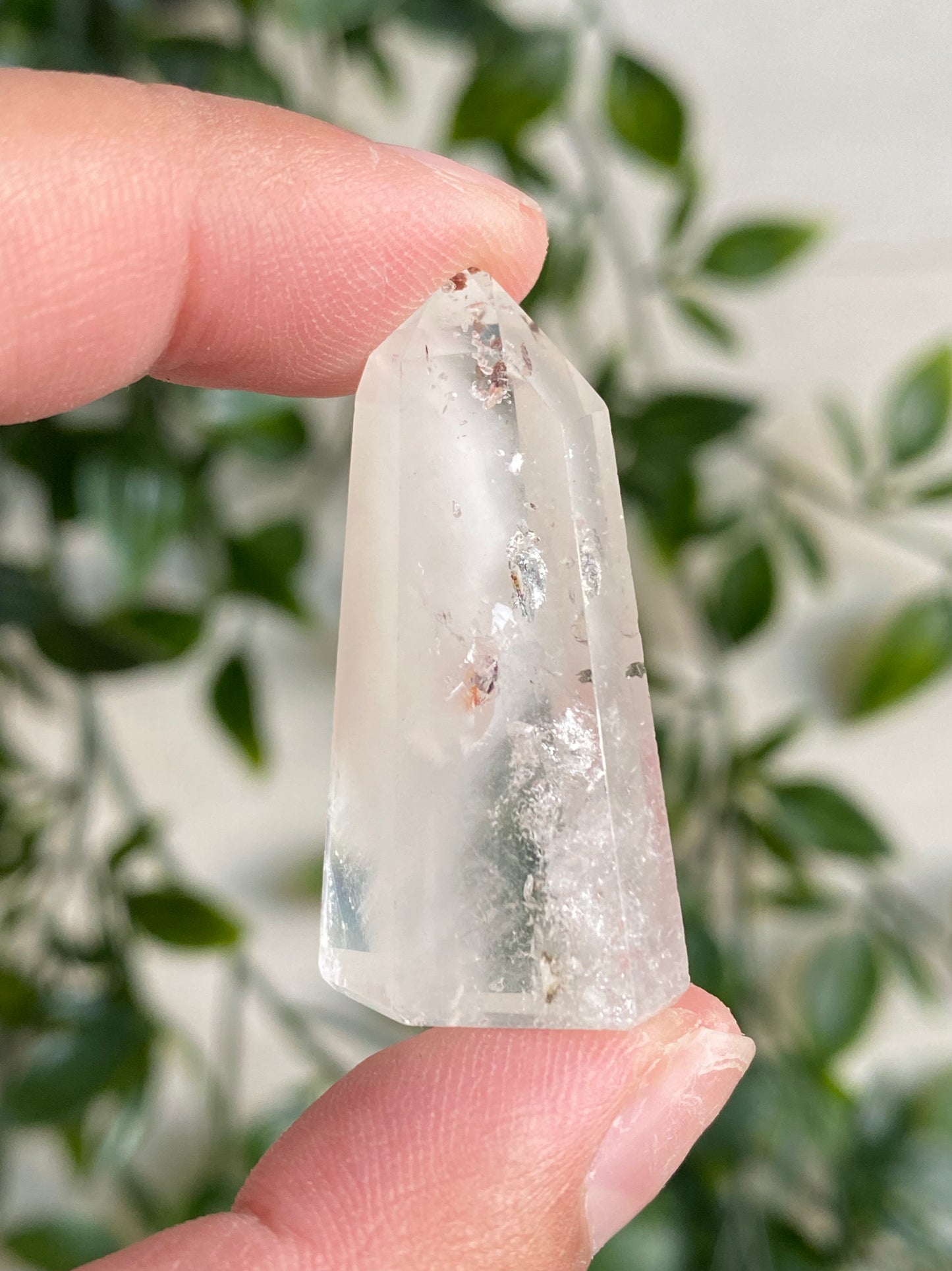 Grey Amphibole Quartz Baby Towers (Angel Phantom Quartz)