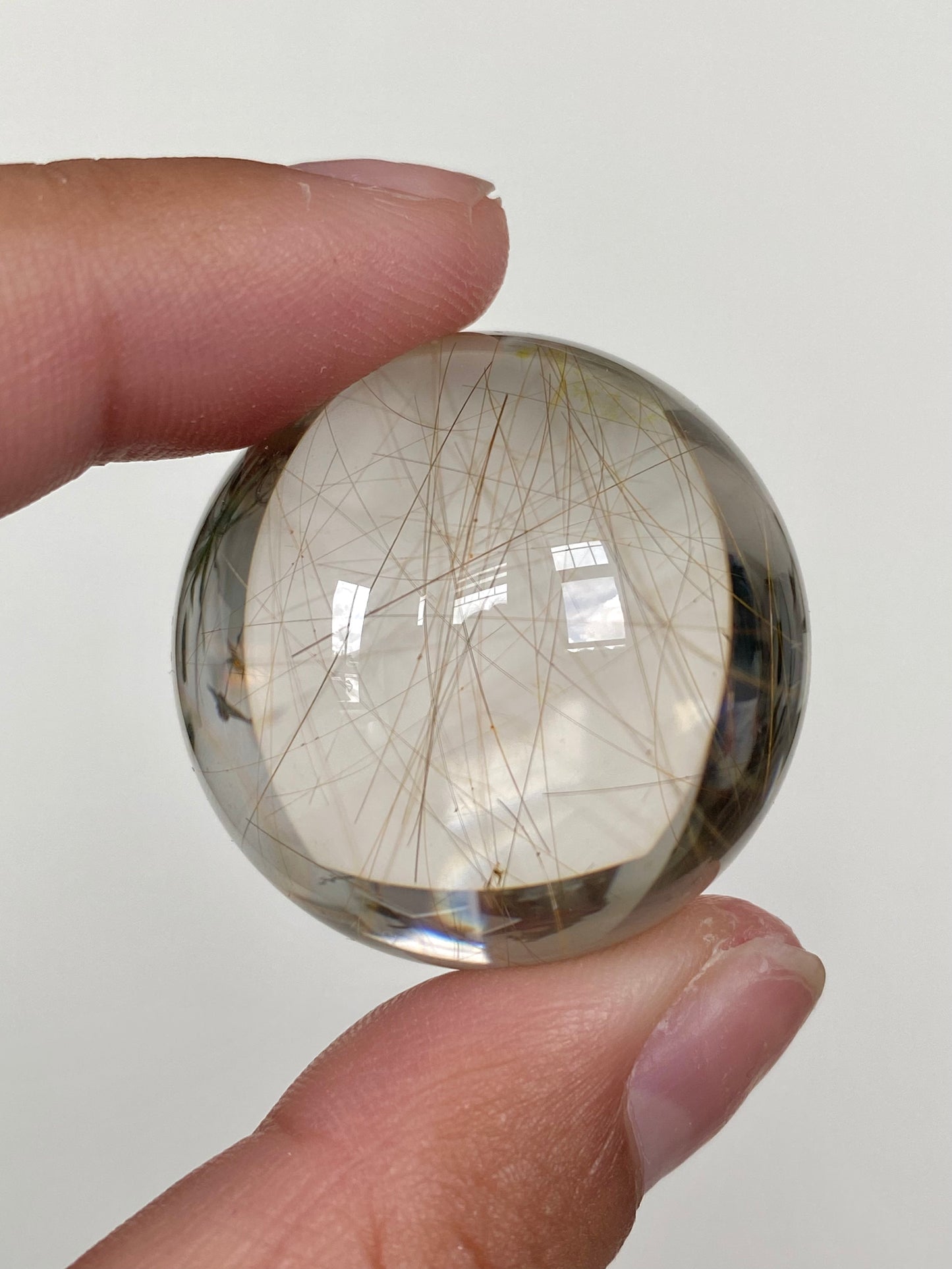 High Quality Golden Rutilated Quartz Sphere