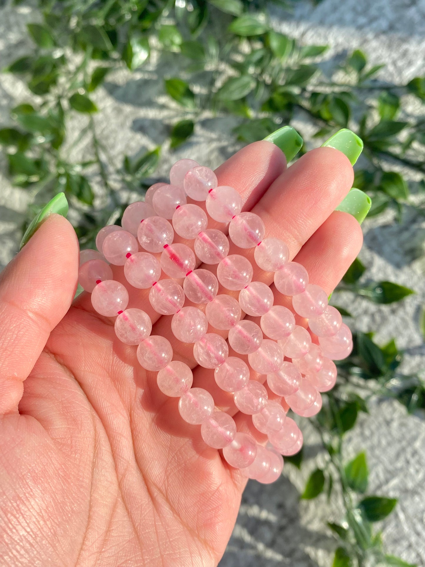 Rose Quartz Beaded Bracelets