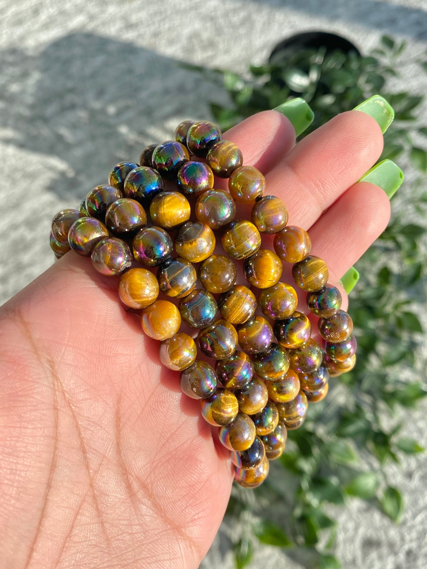 Aura Tiger's Eye Beaded Bracelet