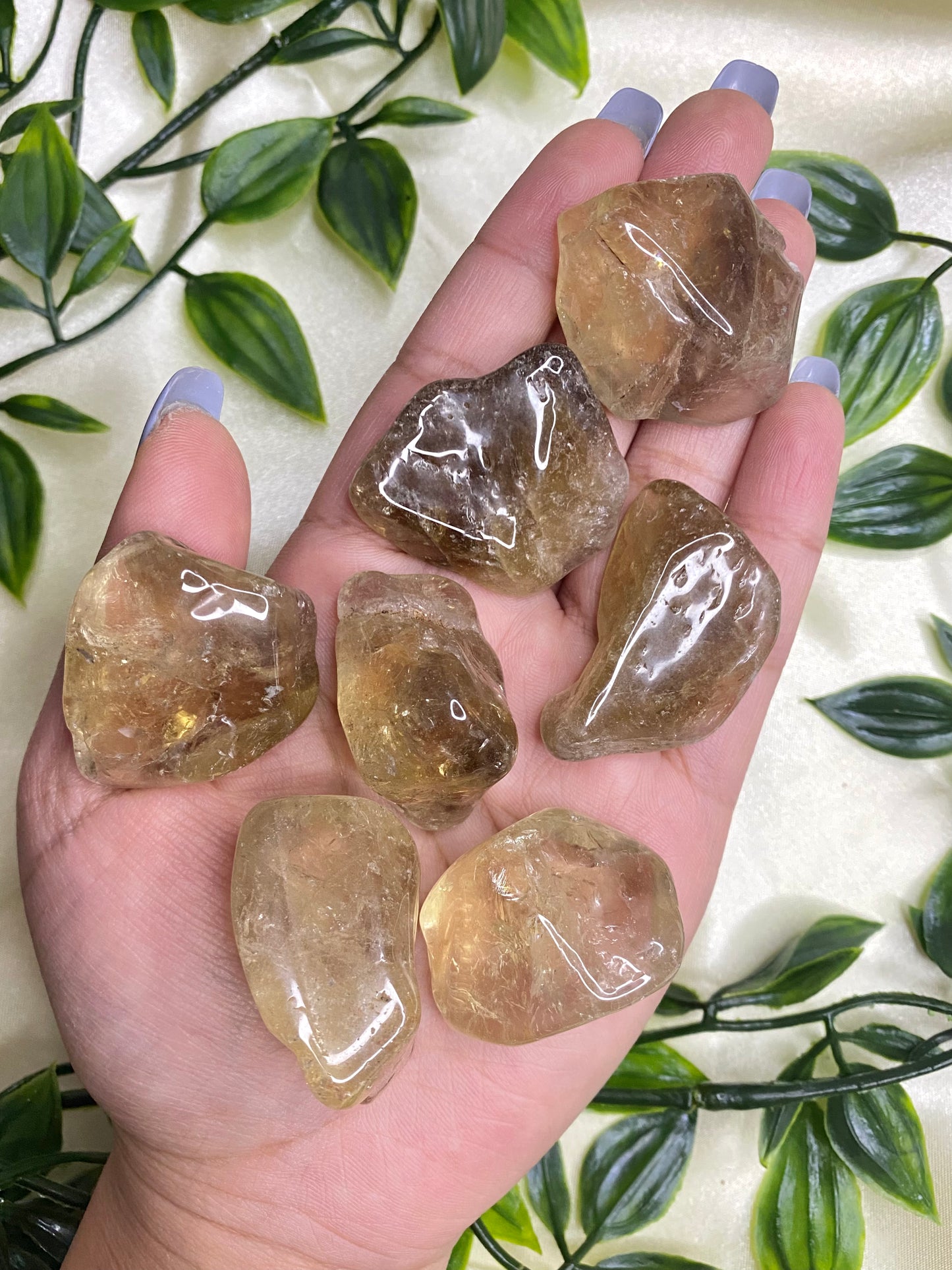 Natural Citrine Tumbles