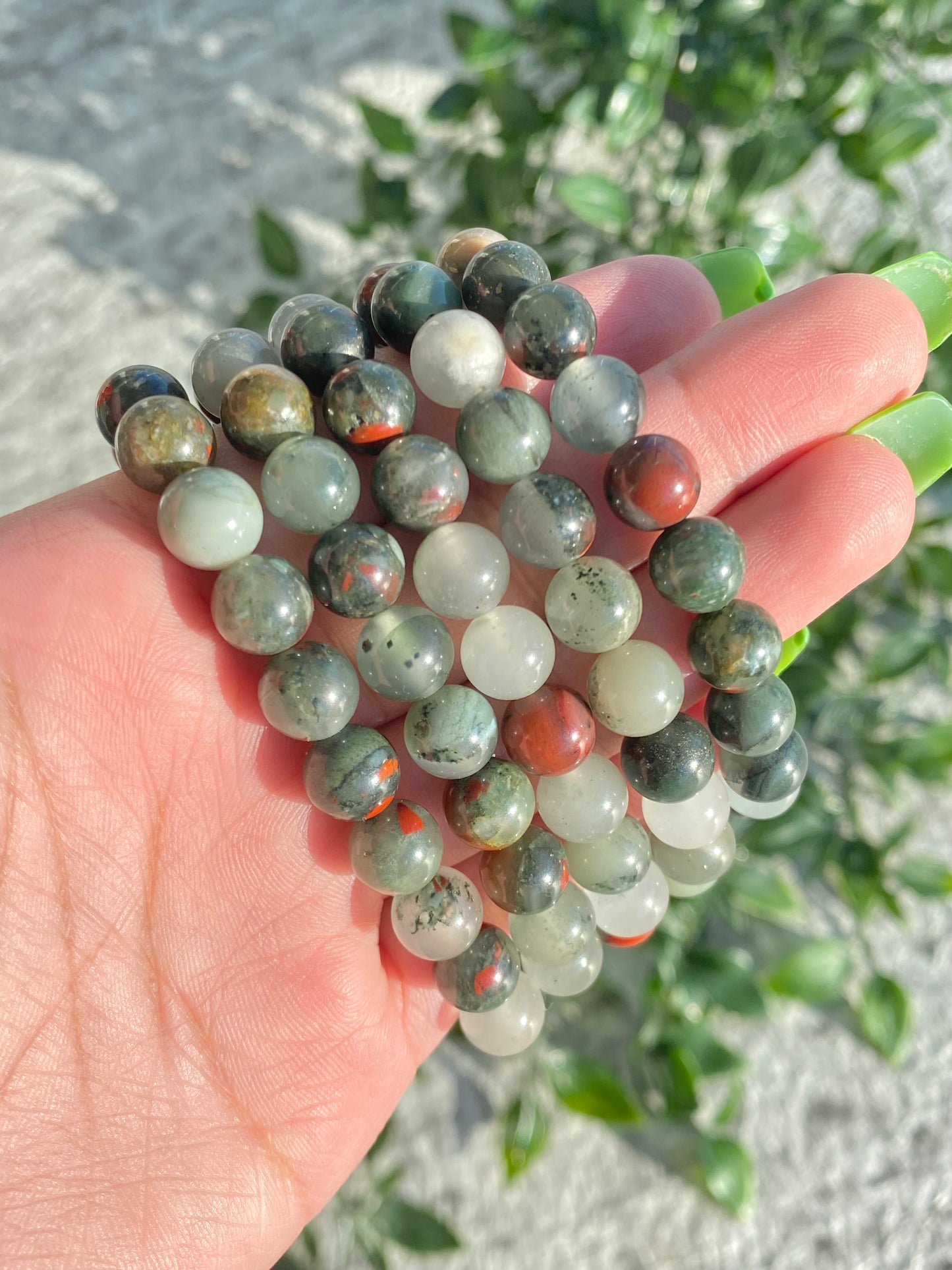 Bloodstone Beaded Bracelets