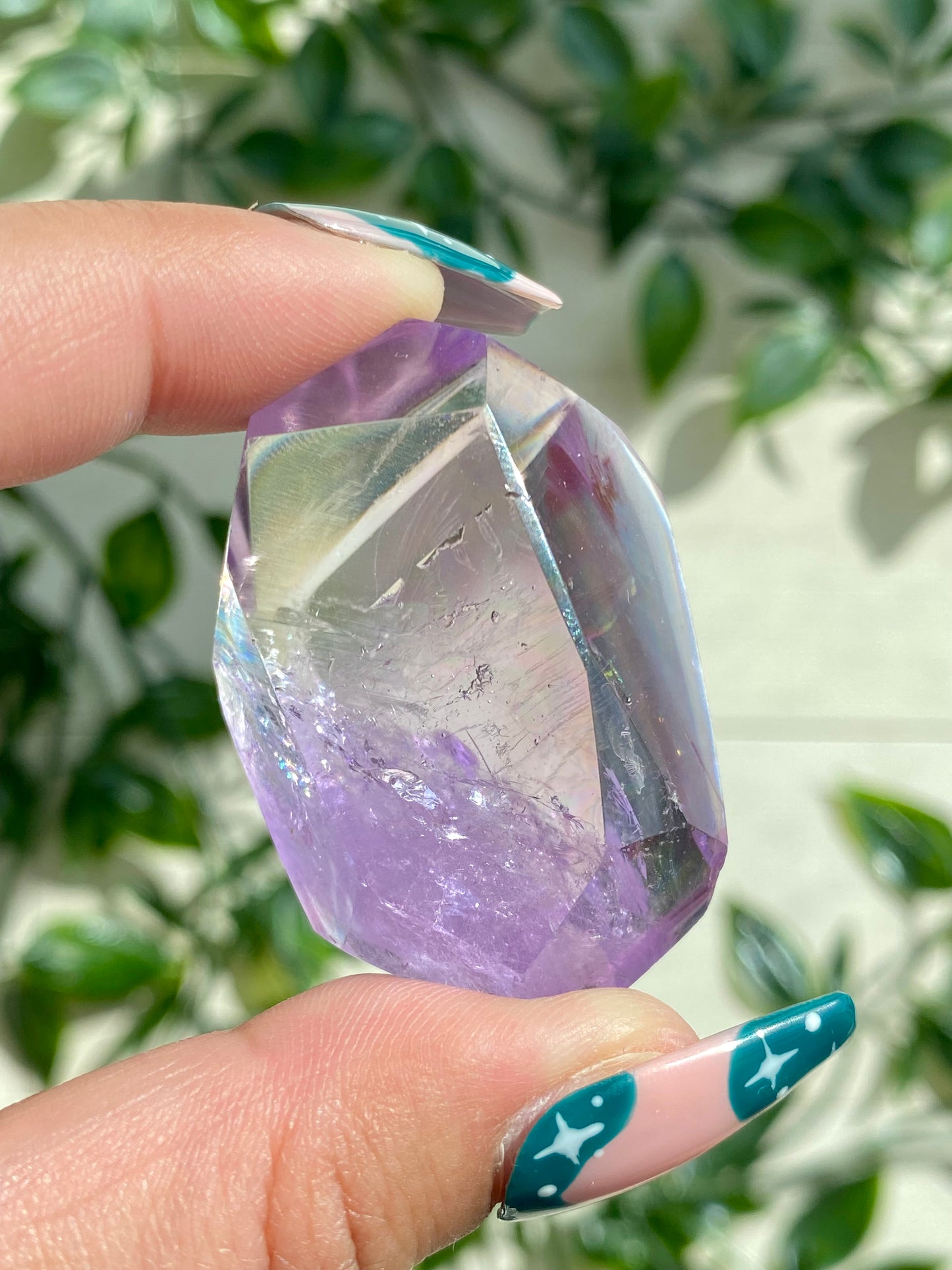 GEMMY Amethyst Mini Freeform B (filled with rainbows!)