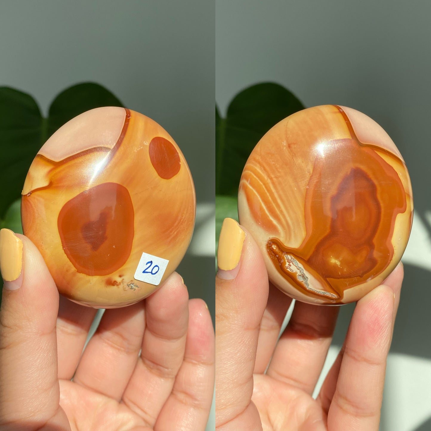 Polychrome Jasper Palm Stones