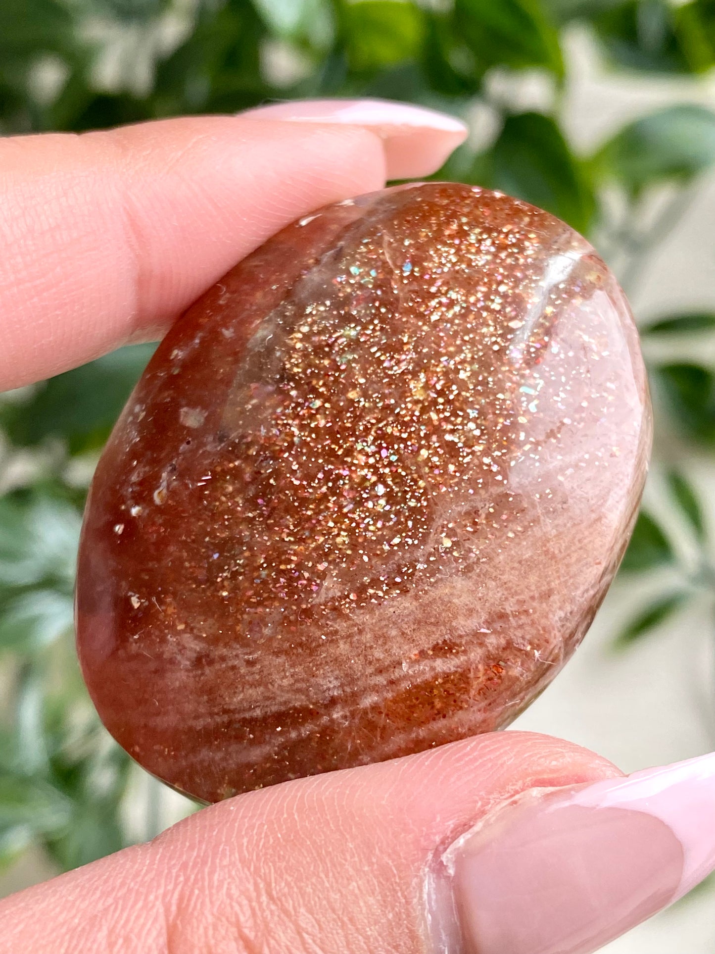 Small Sunstone Palm Stones