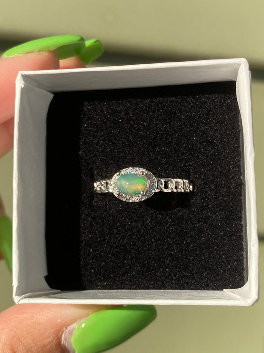 Opal Ring Style 2 (S925)