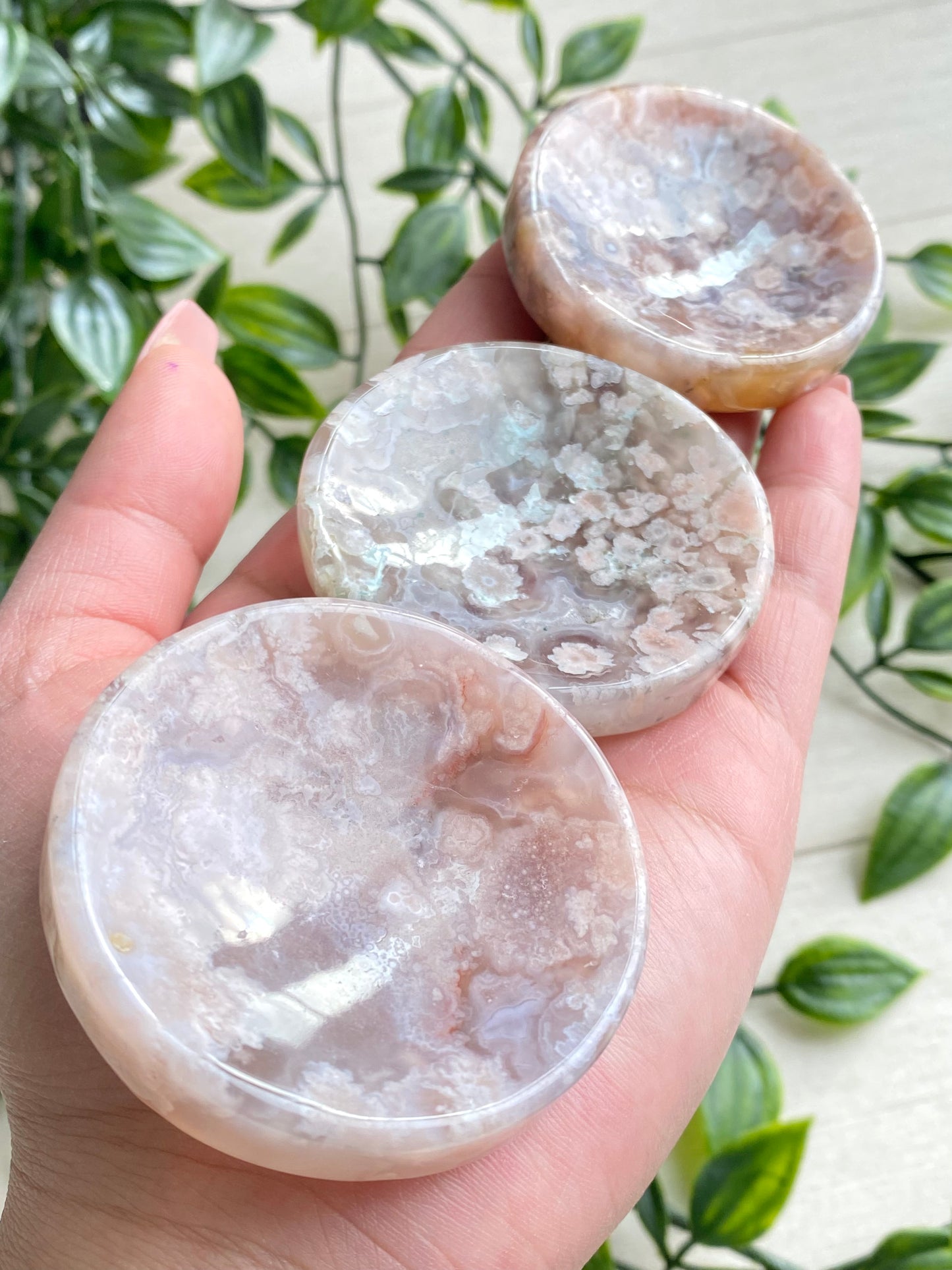 Flower Agate Mini Bowls