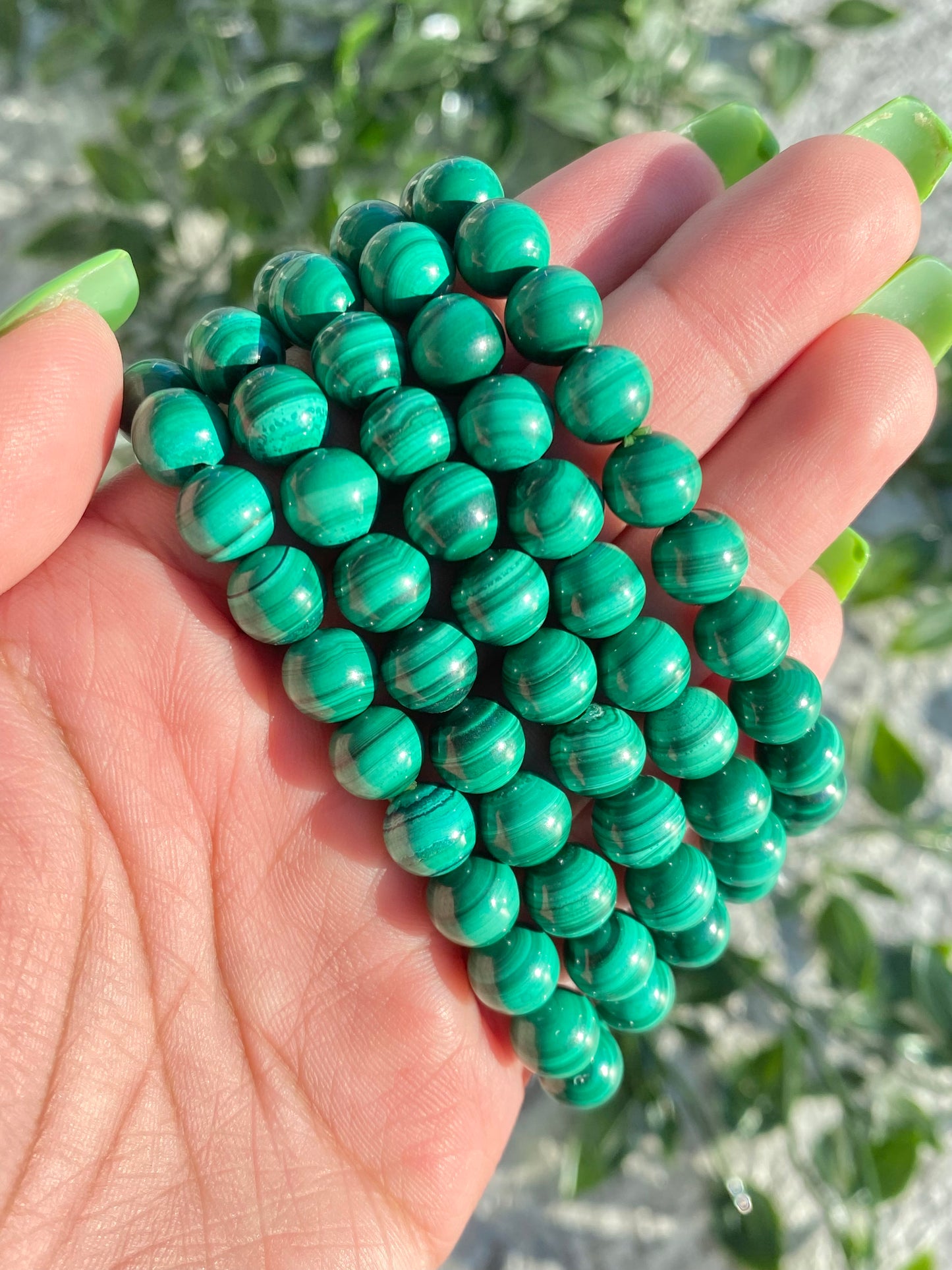 Malachite Beaded Bracelets