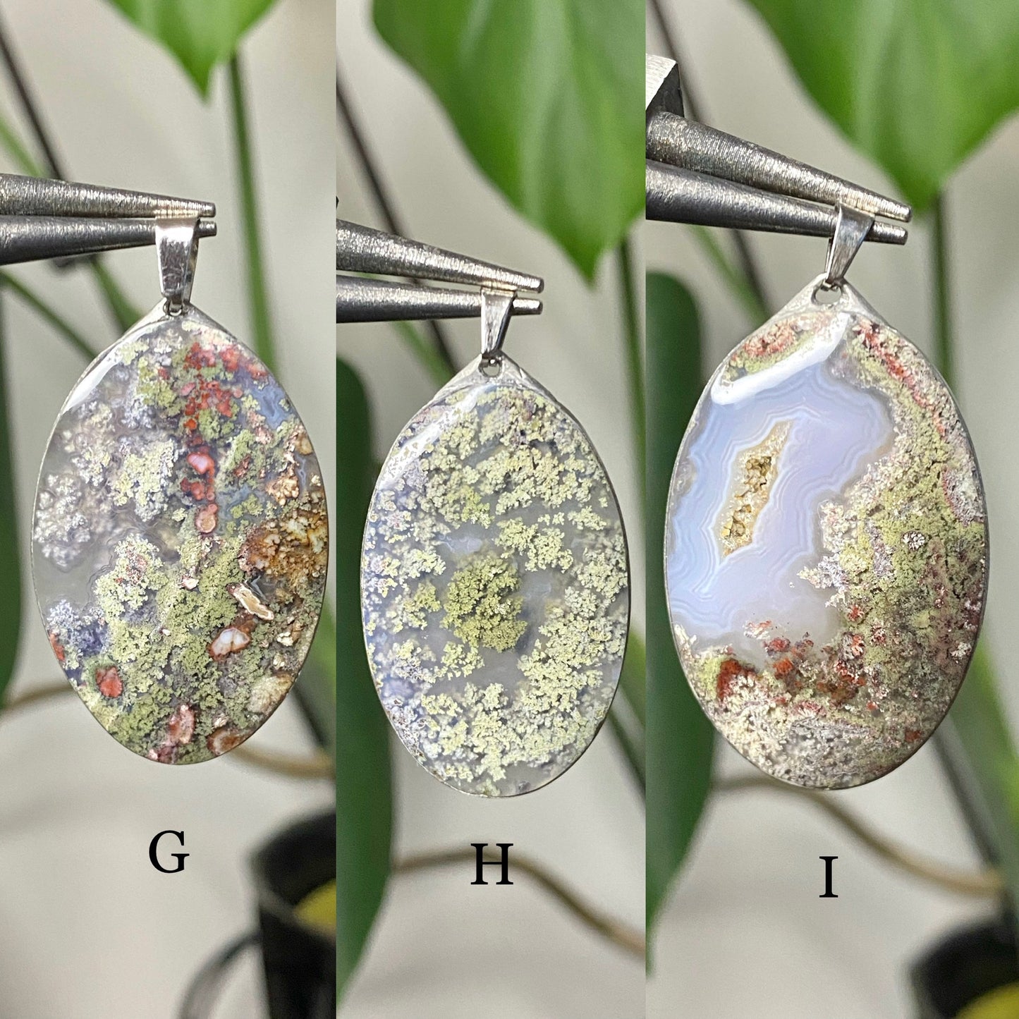 DREAMY Moss Agate Oval Pendants (Pick Your Own)