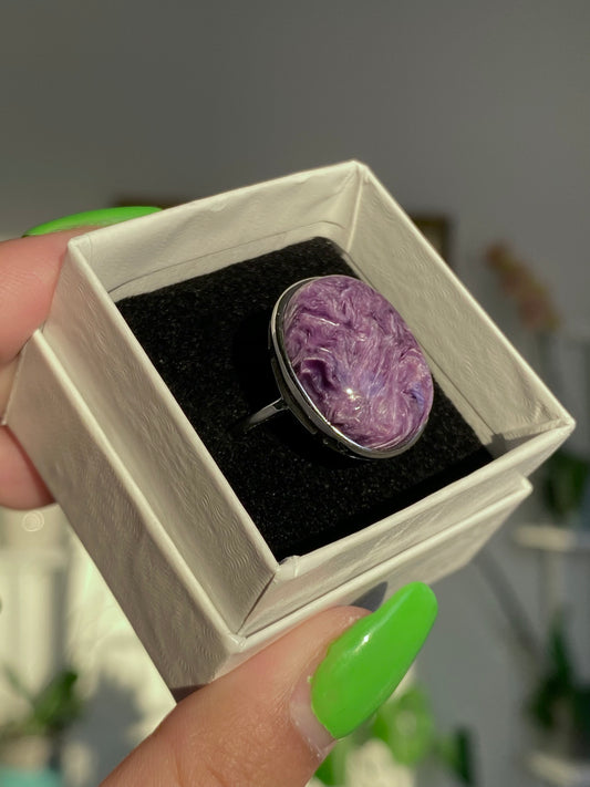 Charoite Rings (S925)