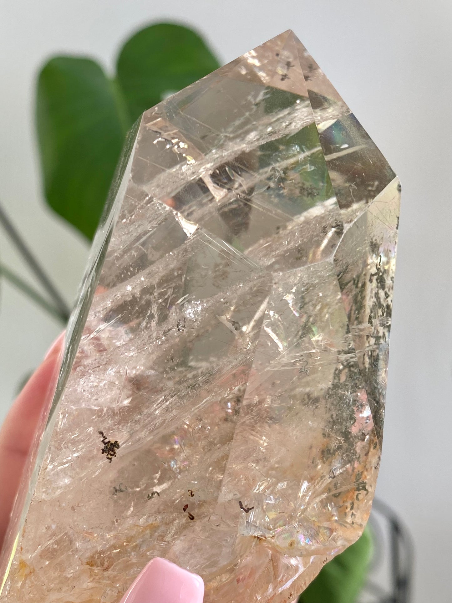 Statement Piece Garden Quartz with Golden Rutile Freeform A