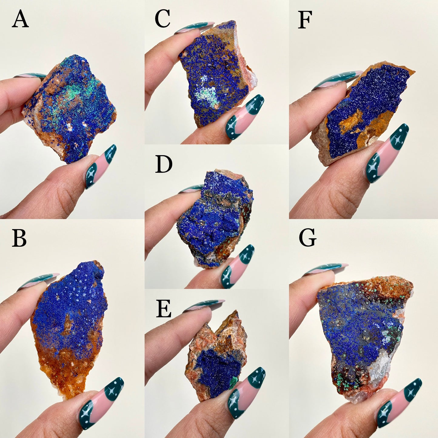 Moroccan Azurite Specimens