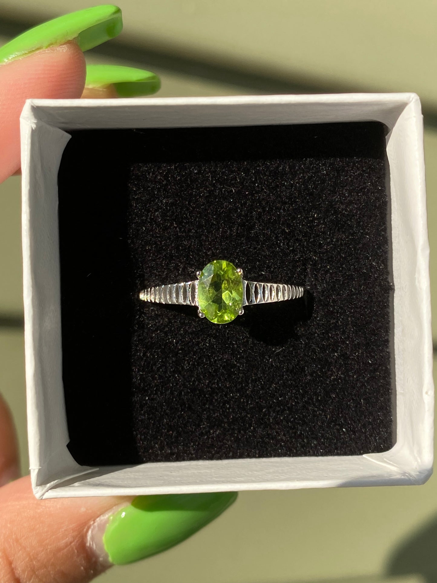 Peridot Rings Style 2 (S925)